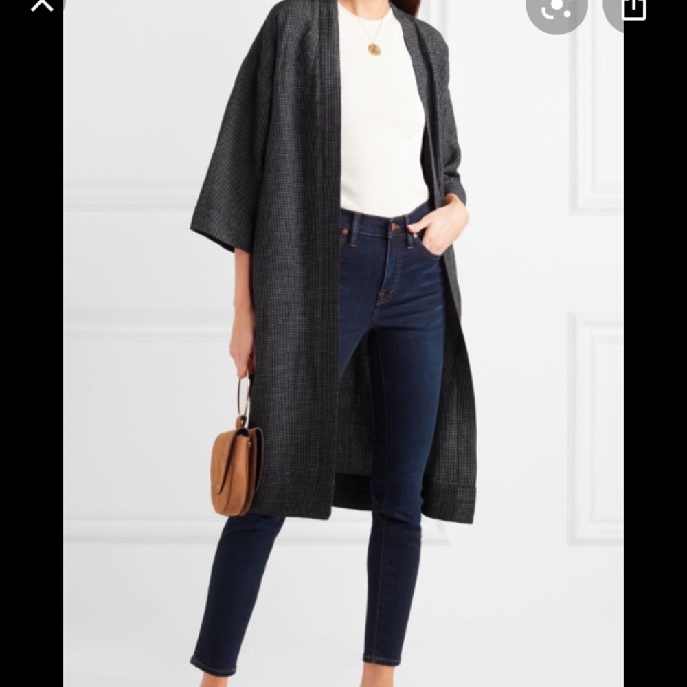 Madewell Checked Linen Kimono
